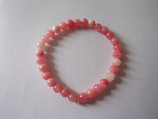 Pink bracelet (small beads)