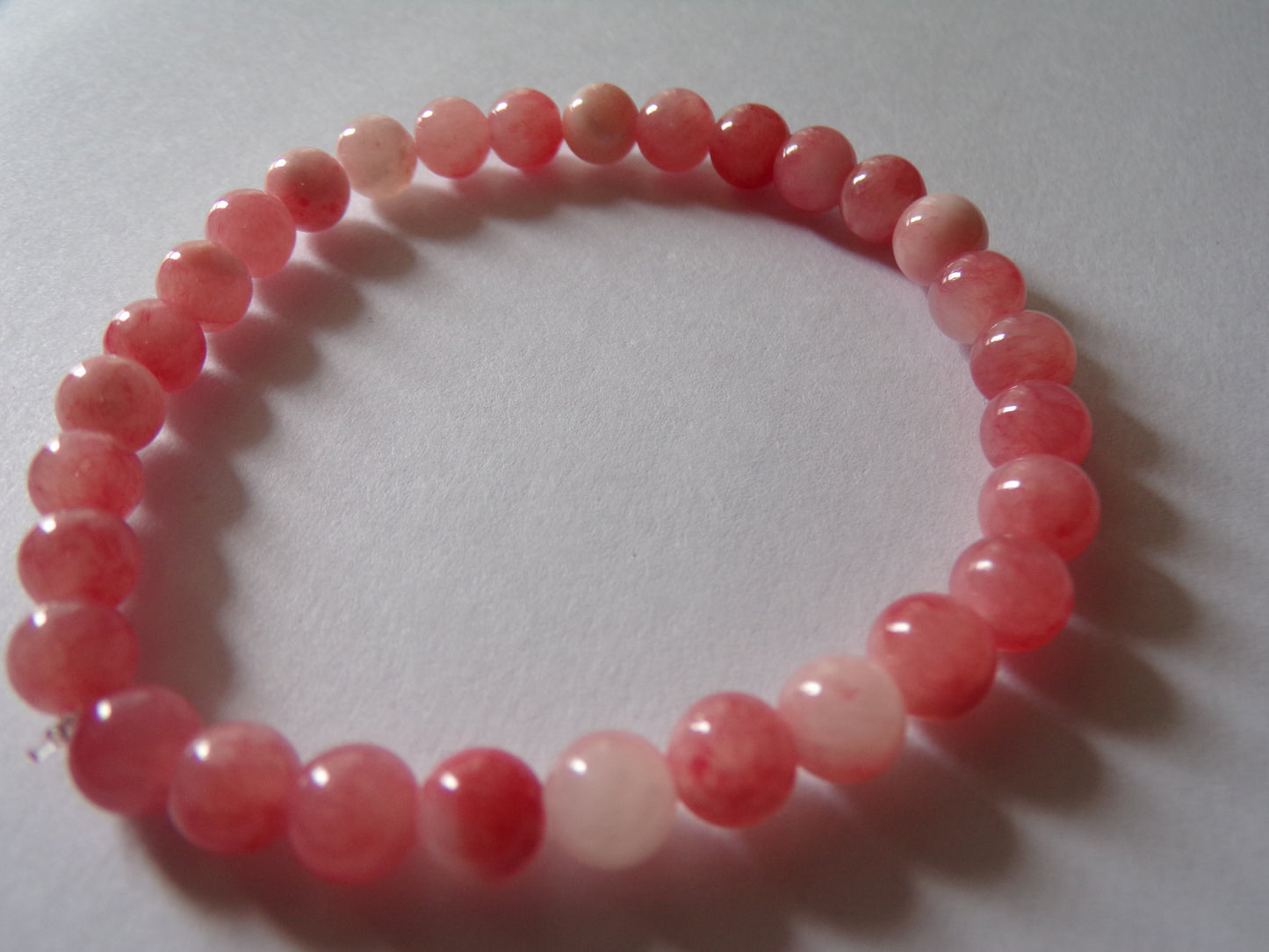 Pink bracelet (small beads)