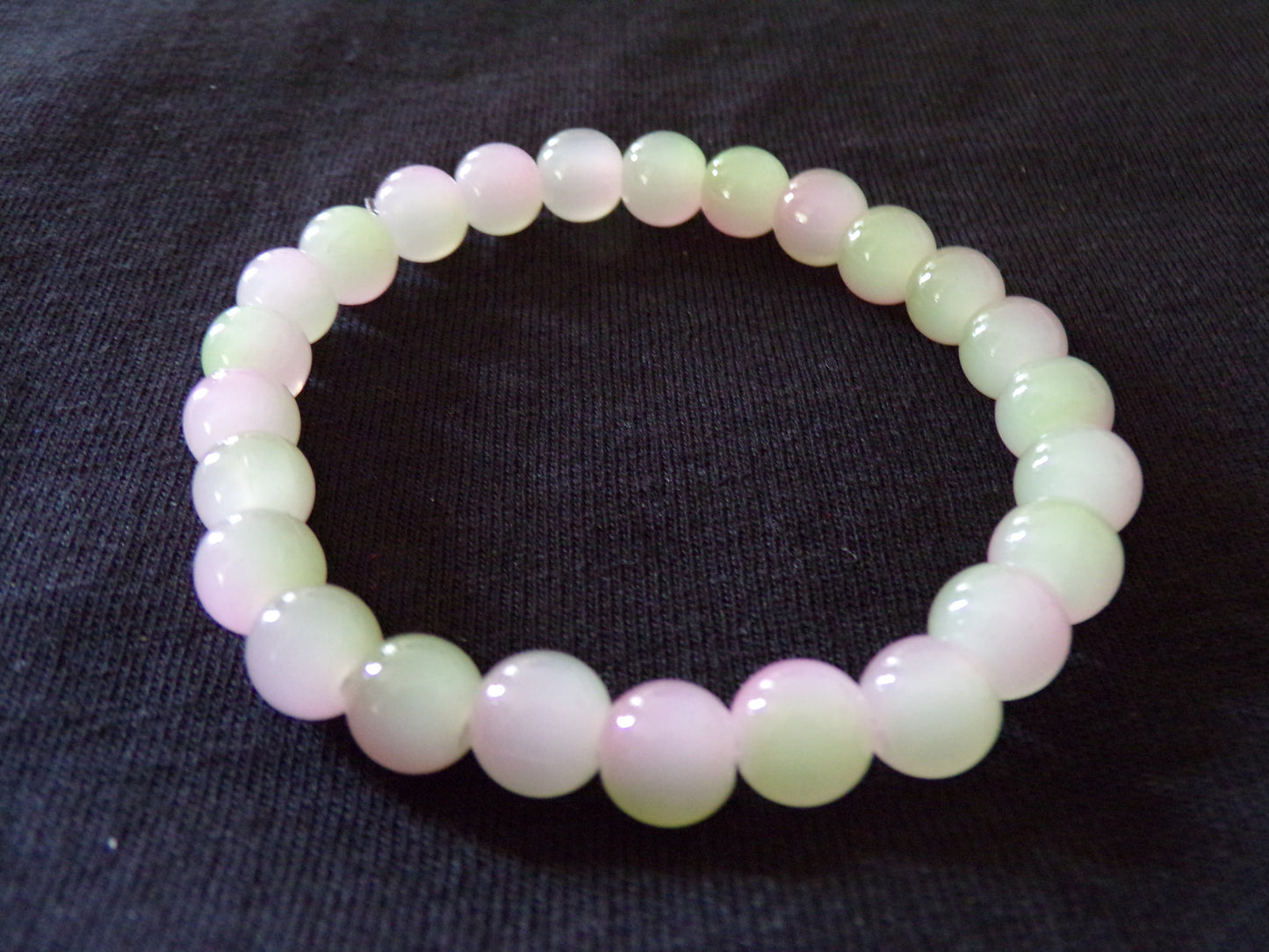 White/Pink/Green Bracelet