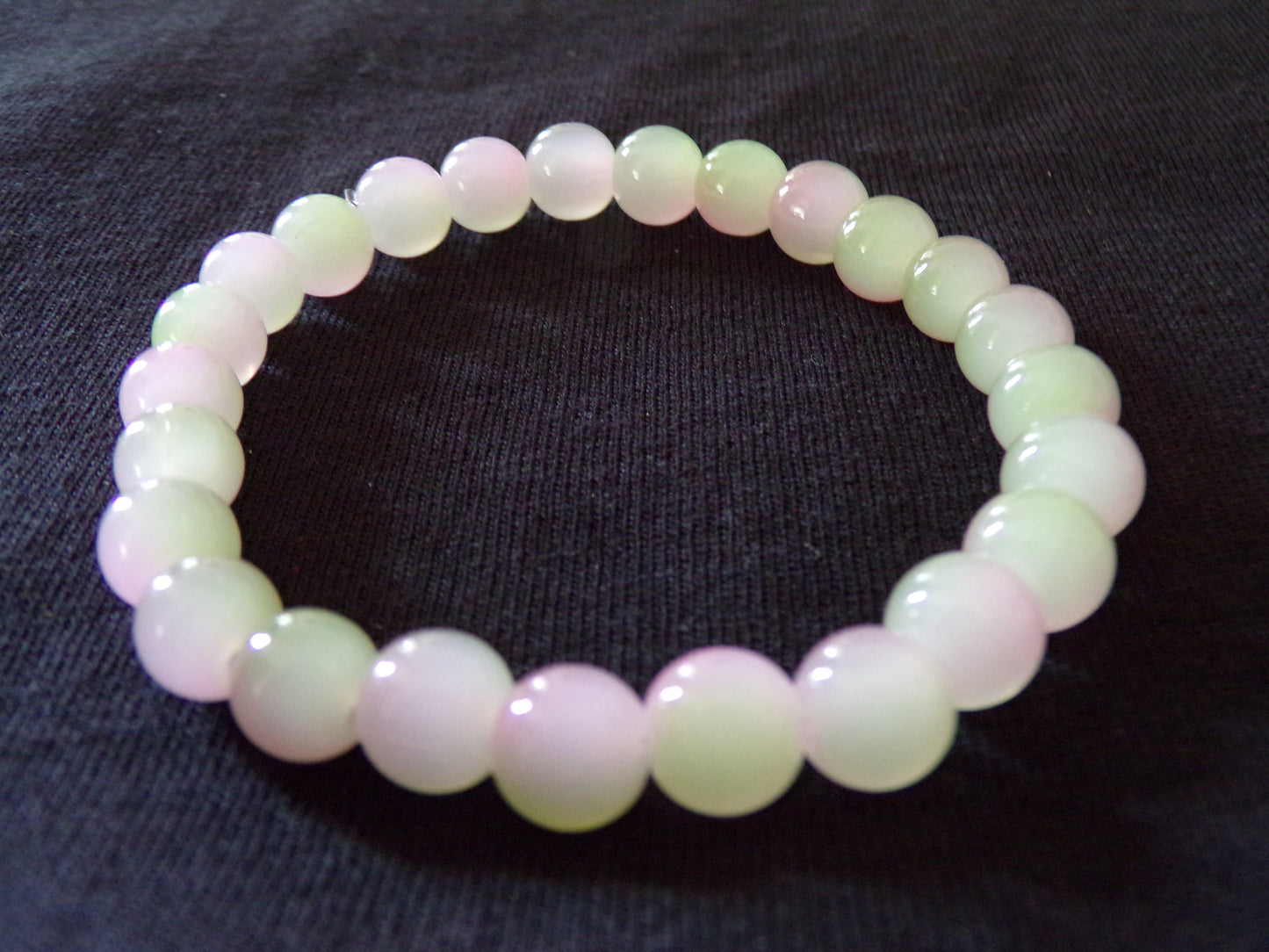 White/Pink/Green Bracelet