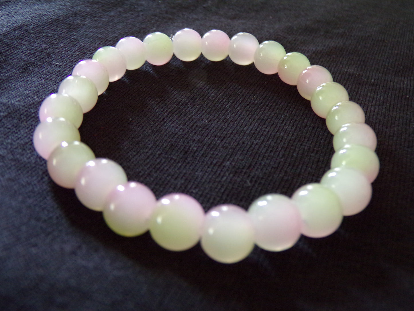 White/Pink/Green Bracelet