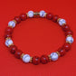 Red/White Magnesite Bracelet