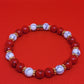 Red/White Magnesite Bracelet