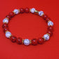 Red/White Magnesite Bracelet