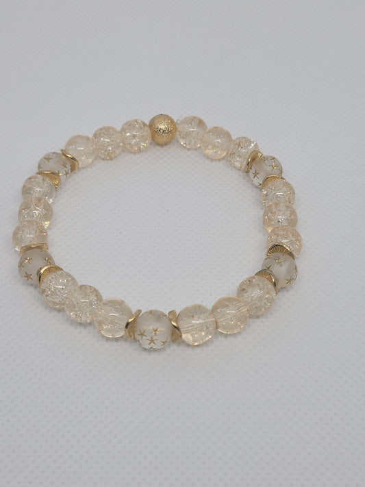 Clear/Gold Bracelet