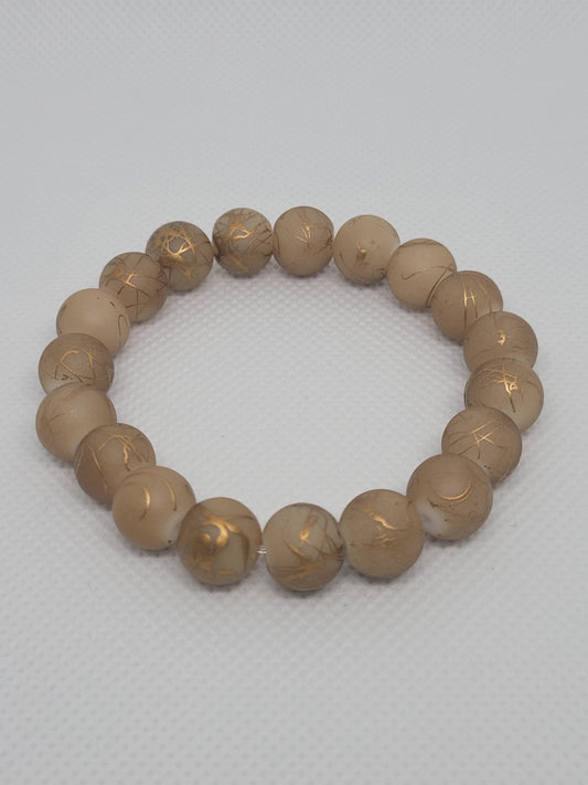 Tan/Gold Bracelet