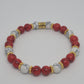 Red/White Magnesite Bracelet