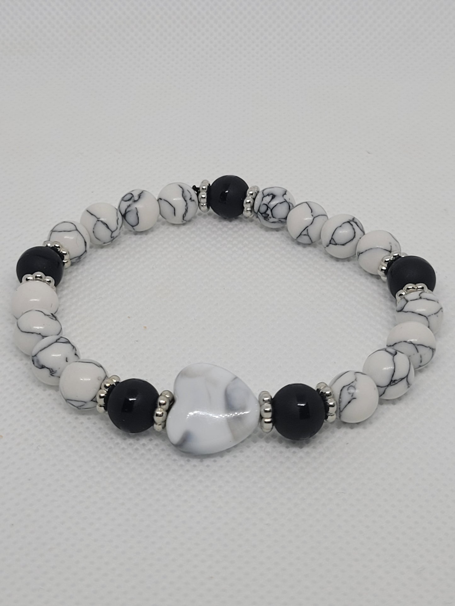 Snowflake Obsidian bracelet