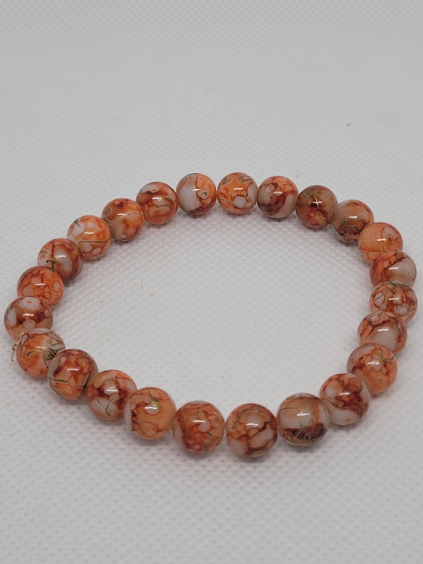 Red Orange Sea Sediment Imperial Jasper bracelet