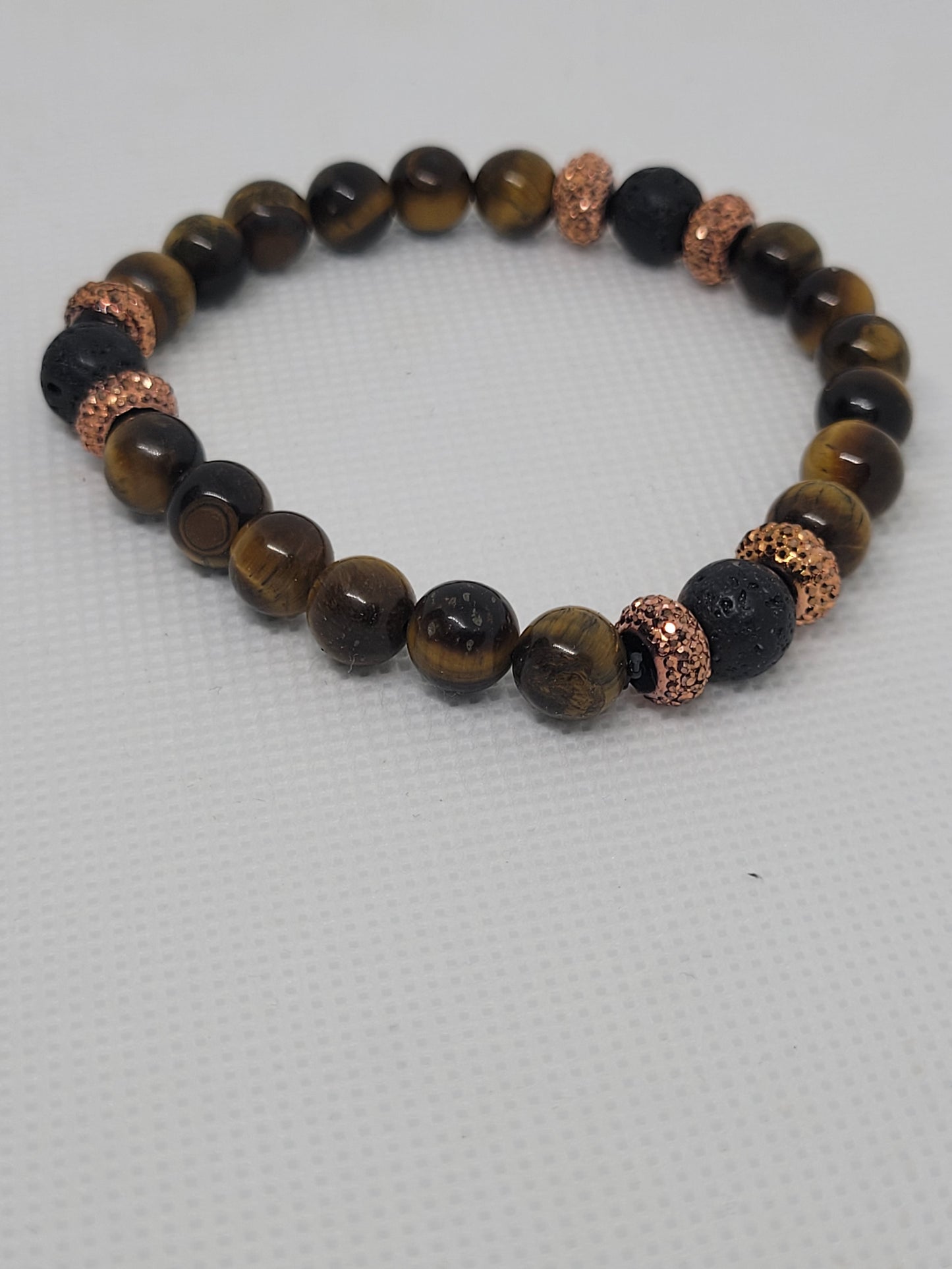 Tigers eye/black lava