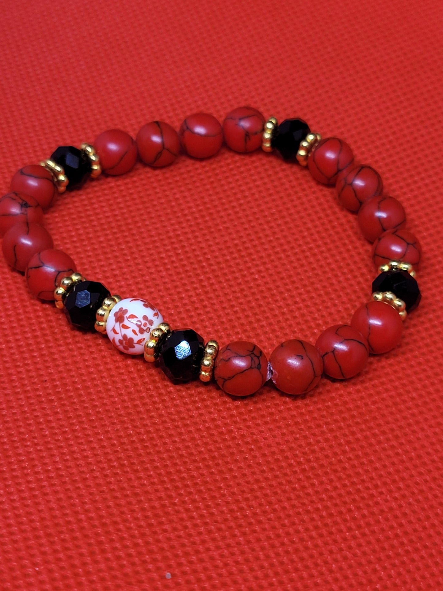 Red Magnesite bracelet 2