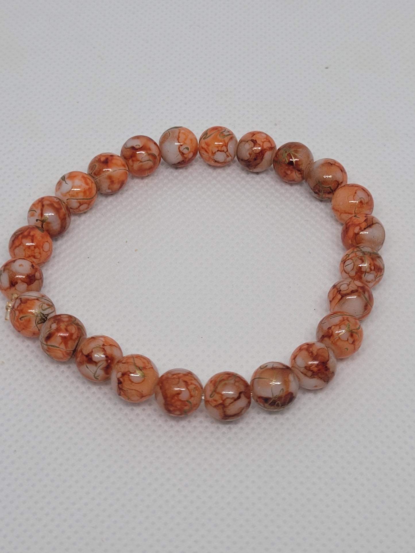 Red Orange Sea Sediment Imperial Jasper bracelet