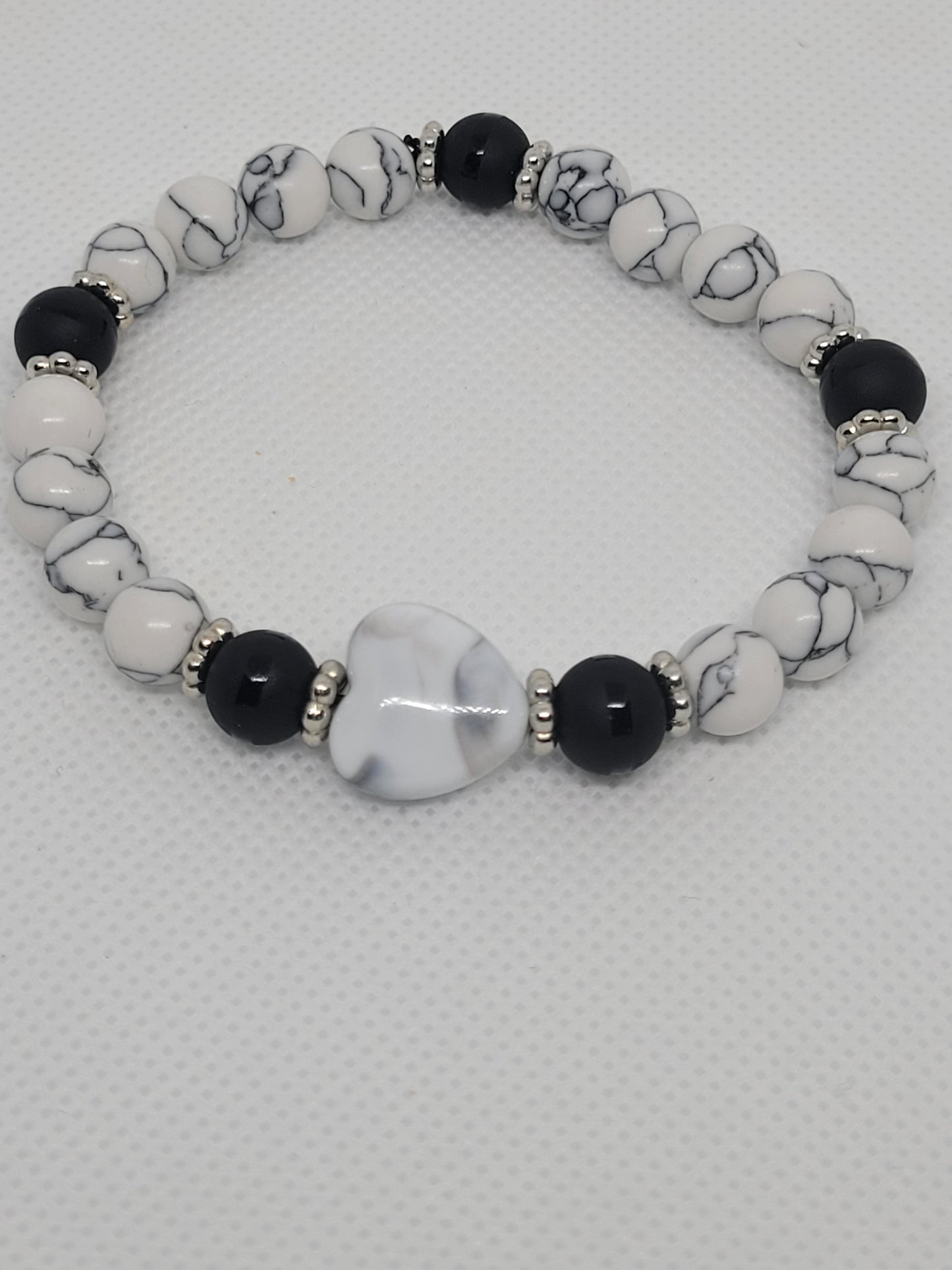 Snowflake Obsidian bracelet