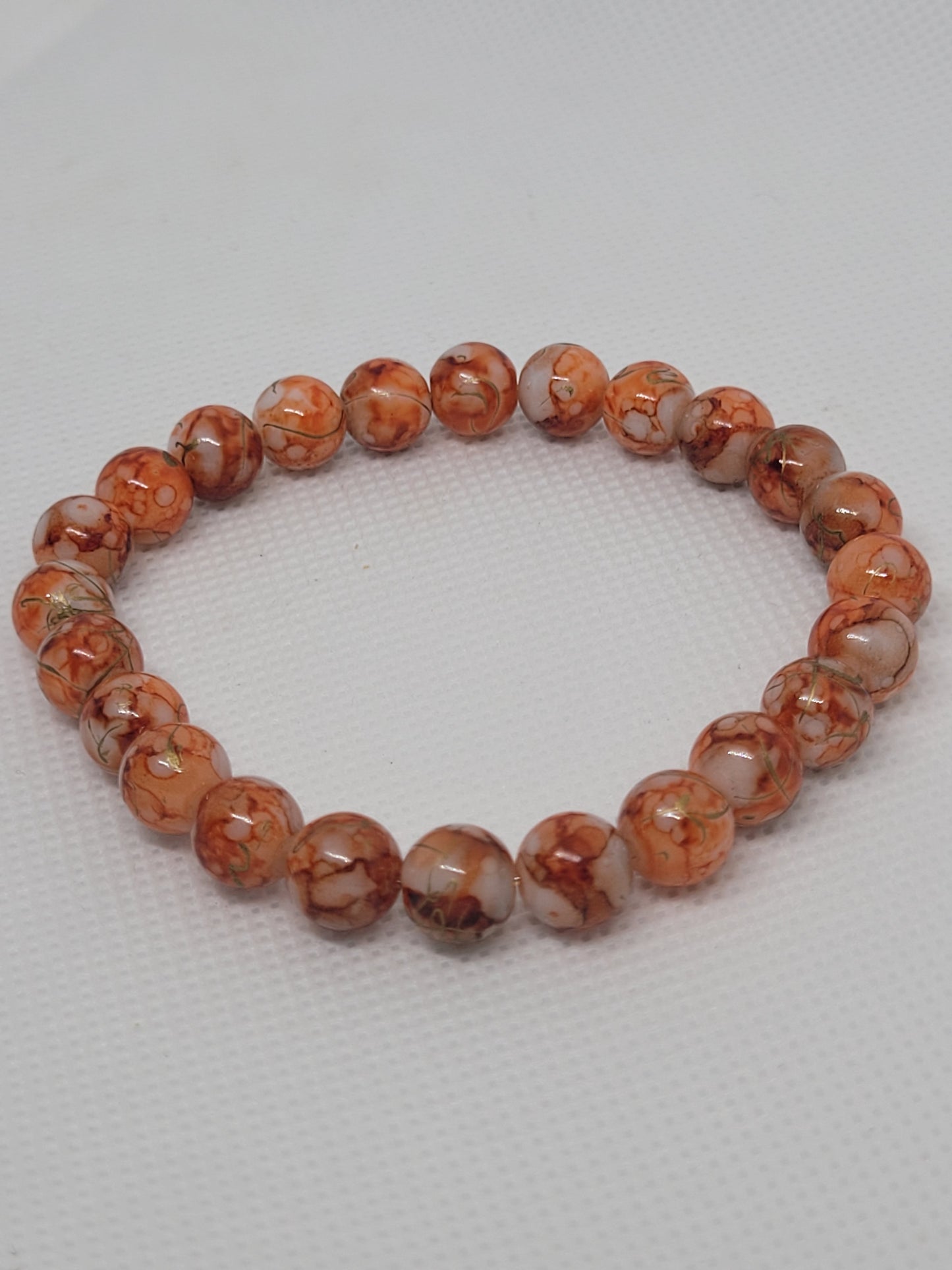 Red Orange Sea Sediment Imperial Jasper bracelet