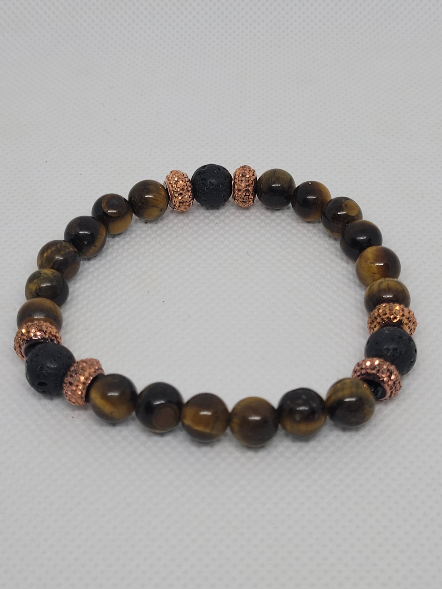 Tigers eye/black lava