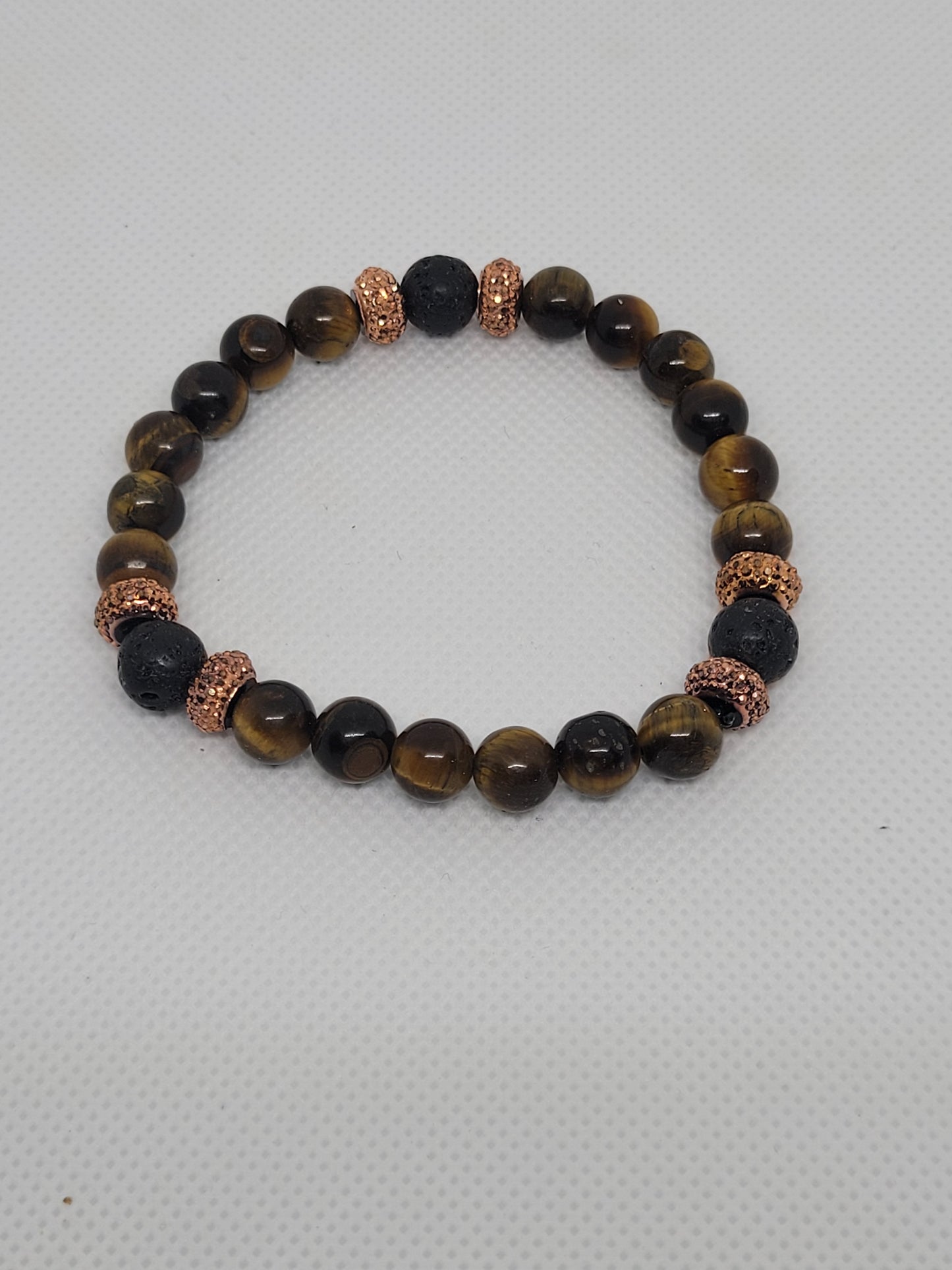 Tigers eye/black lava