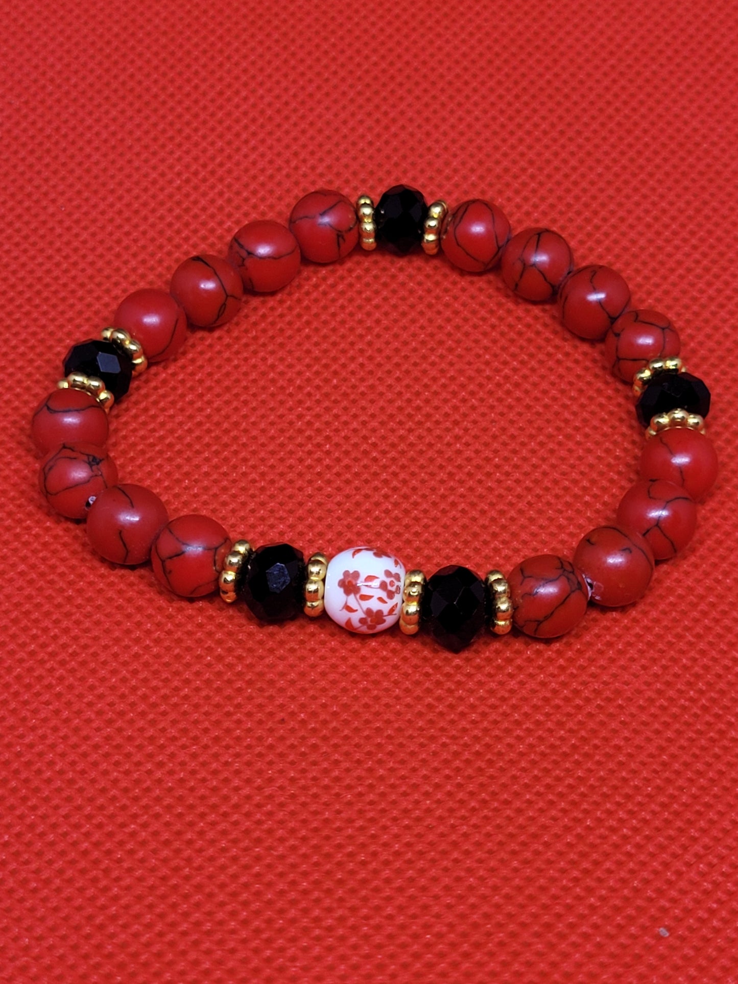 Red Magnesite bracelet 2