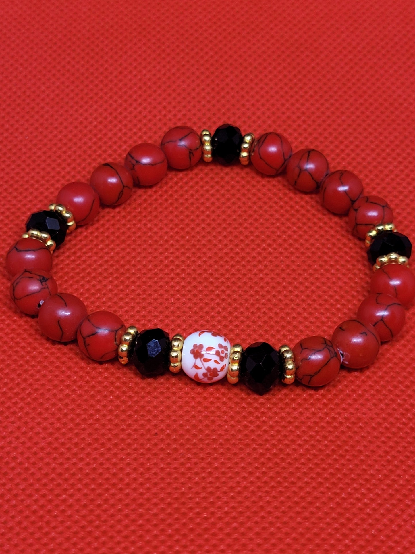 Red Magnesite bracelet 2