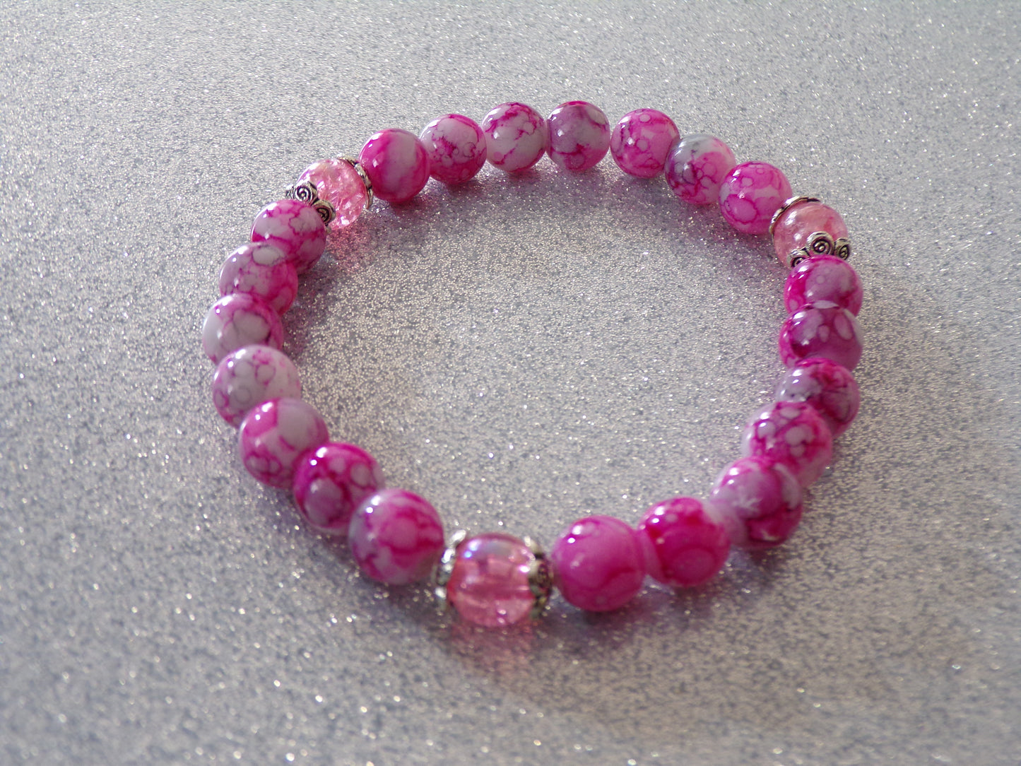 Pink Imperial Jasper bracelet 2