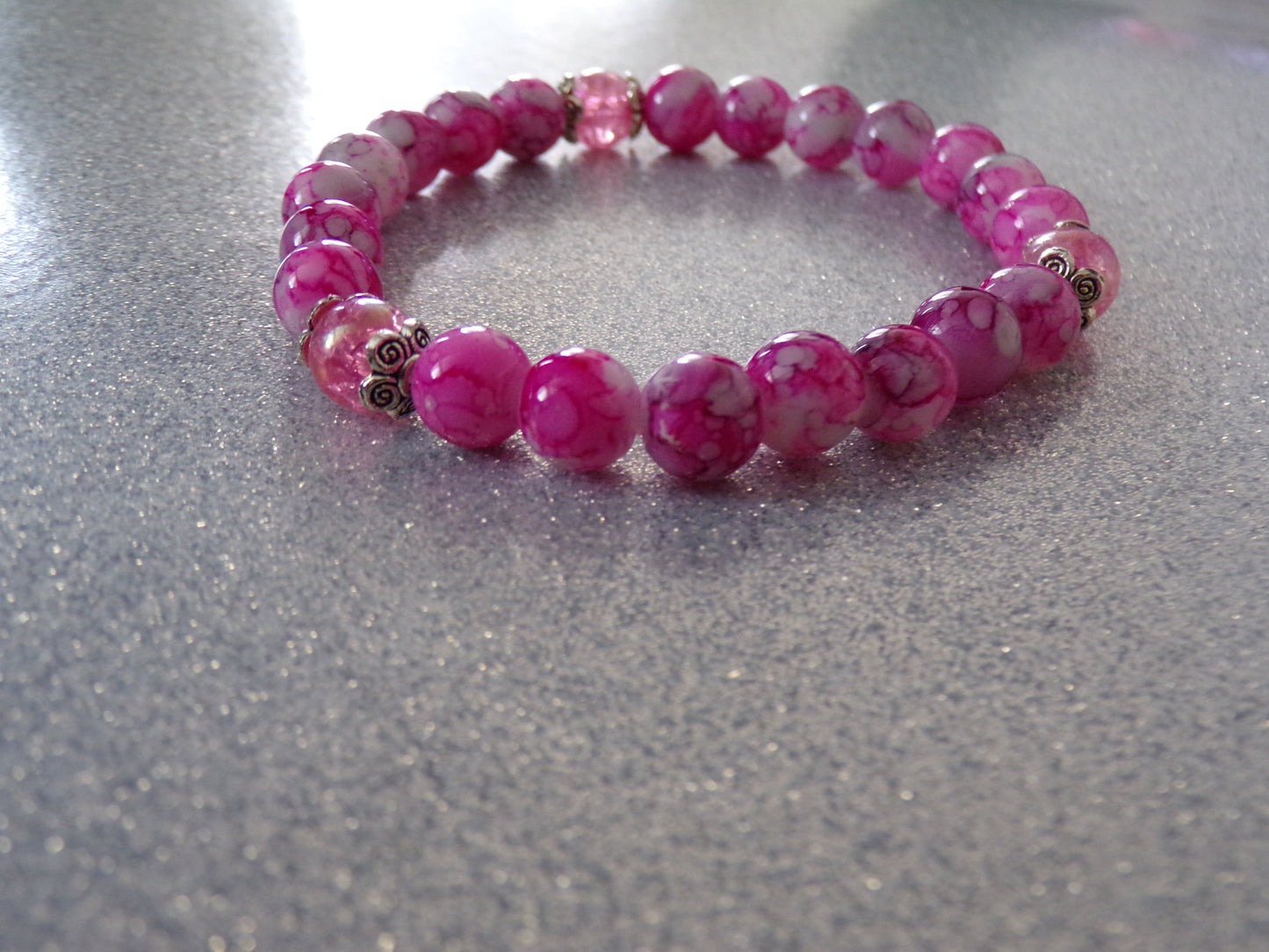 Pink Imperial Jasper bracelet 2