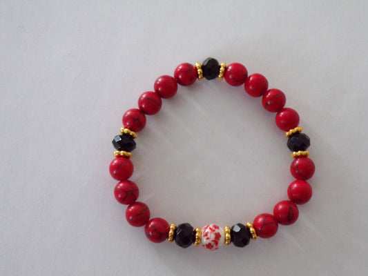 Red Magnesite bracelet 2