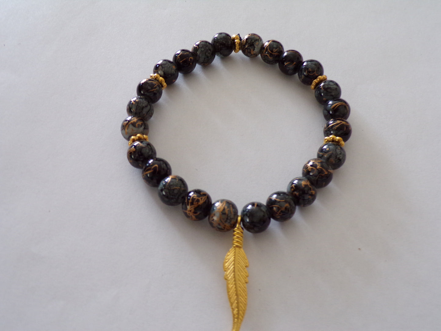 Black/gold bracelet