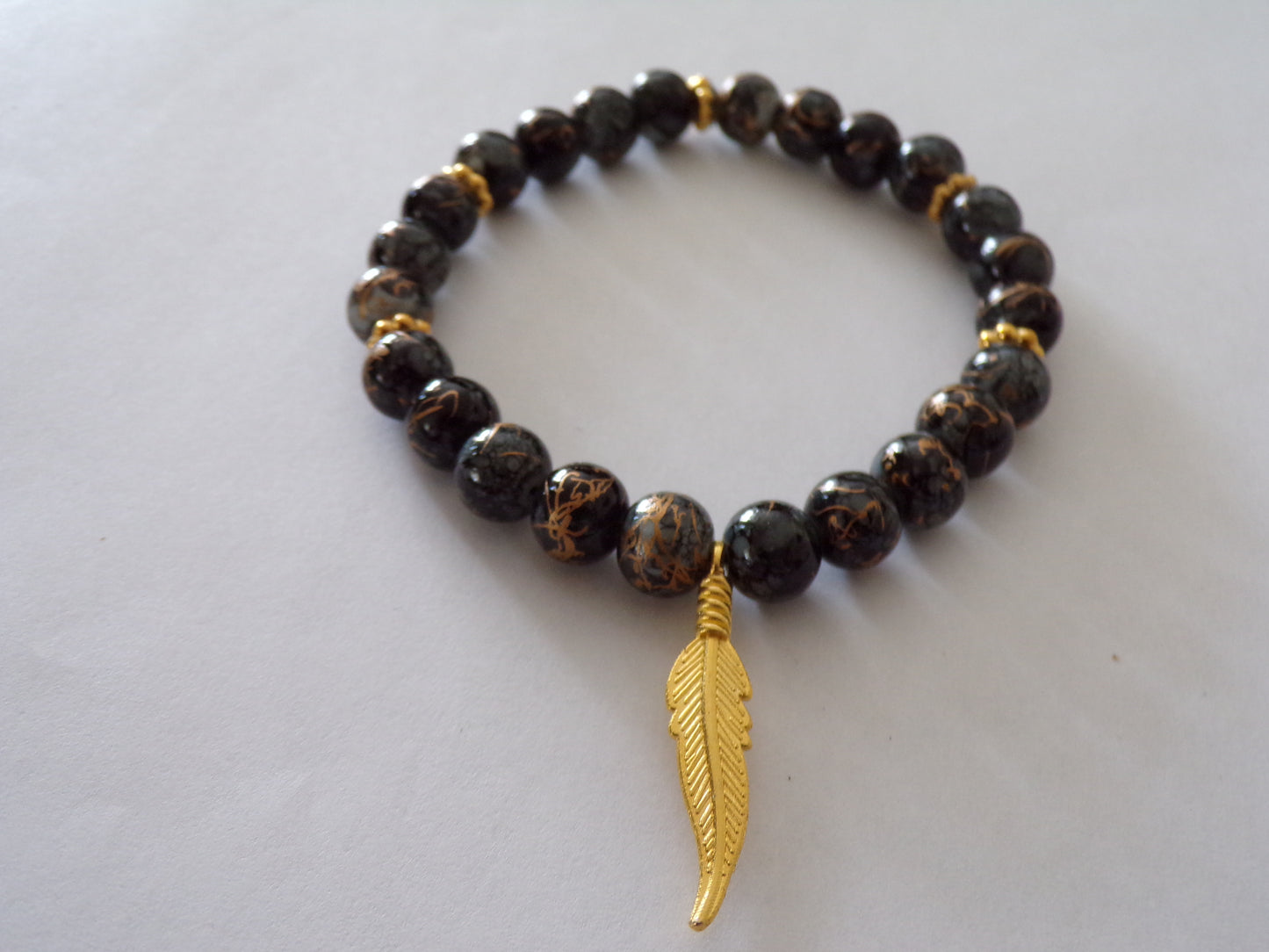 Black/gold bracelet