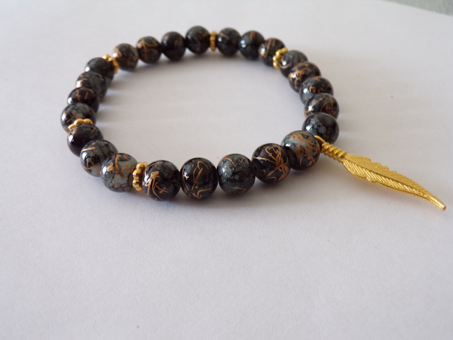 Black/gold bracelet