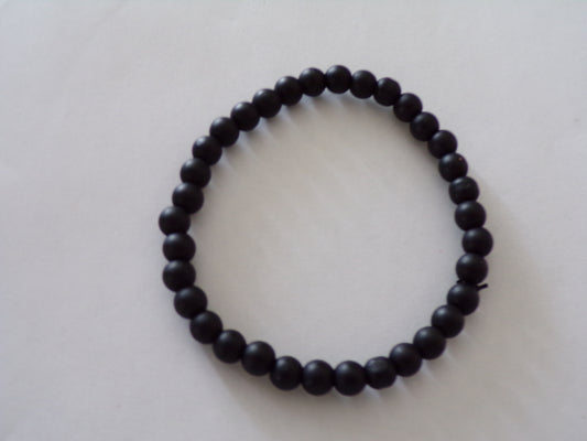 Black bracelet (small beads)