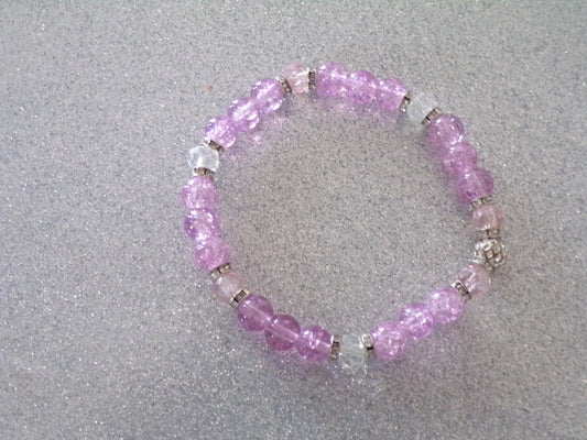 Light Purple/silver bracelet